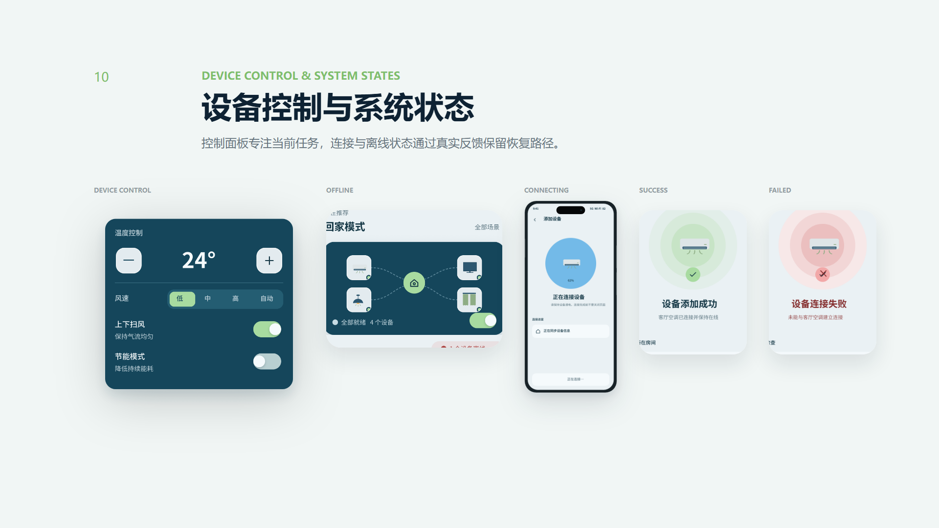 Homi 设备控制与异常状态